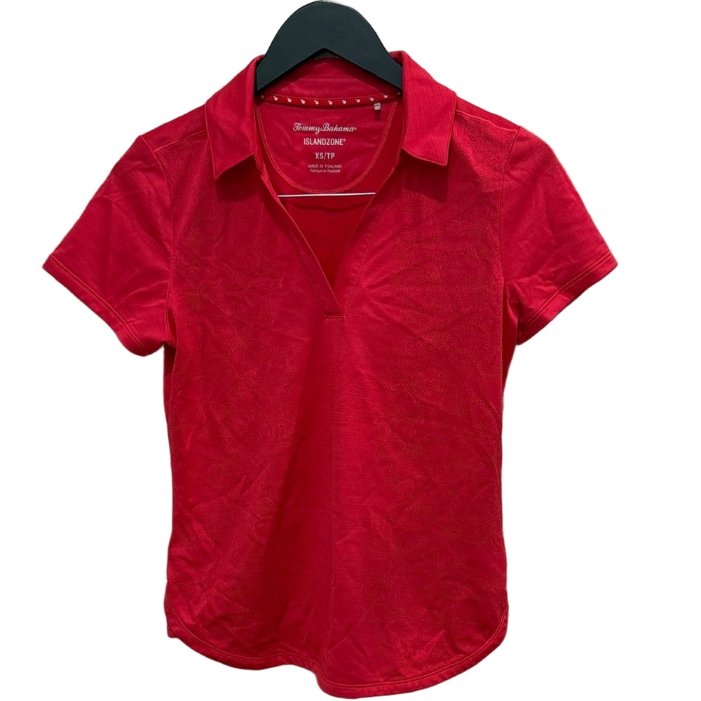 Tommy Bahama Women's Vibrant Red XS Short Sleeve Top